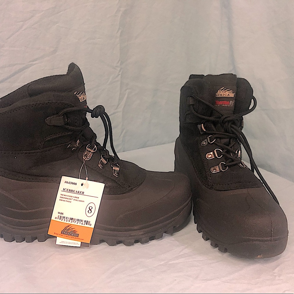 Women’s ICEBREAKER Microsuede Thermolite ITASKA Hiking Boots Size 8 w/ Tags 🏷